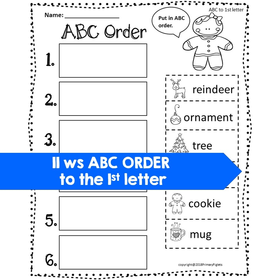 abc order worksheets