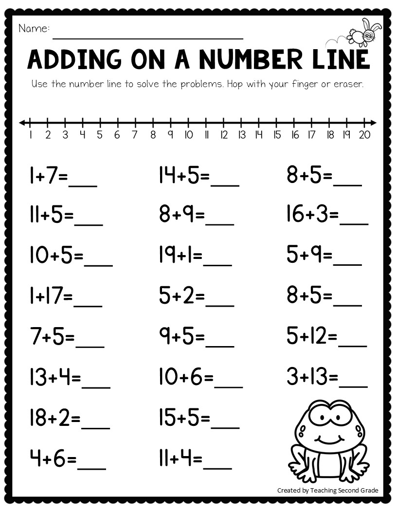 addition worksheets for 1st graders