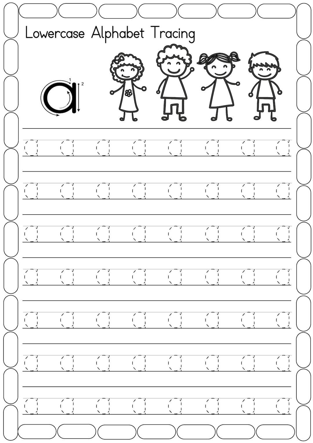alphabet tracing worksheets