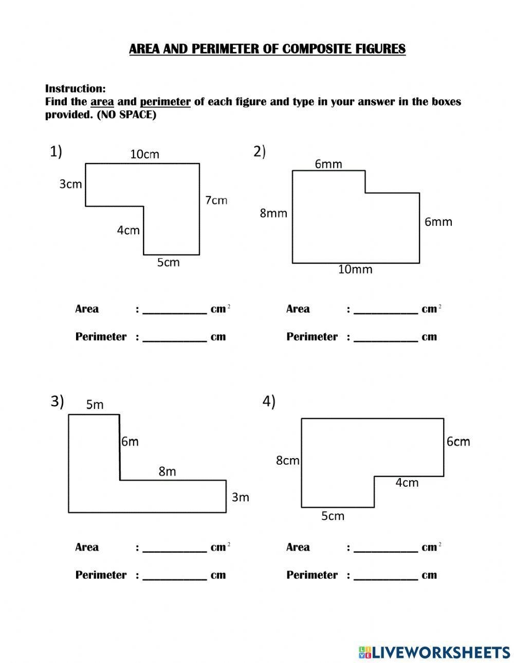 Area Of Composite Shapes Notes V2021 Worksheets Library
