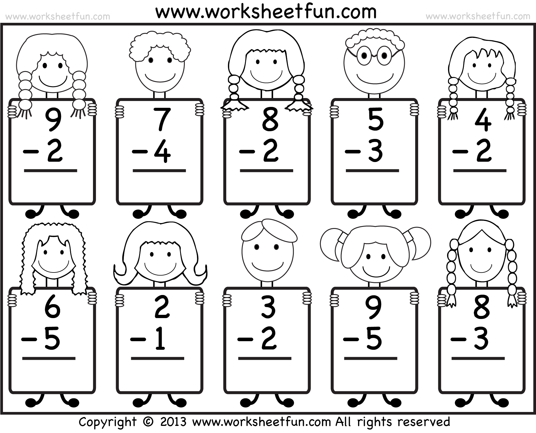 subtraction worksheets for kindergarten subtraction worksheets for kindergarten
