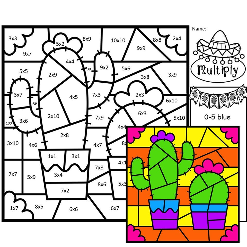 multiplication coloring worksheets multiplication coloring worksheets