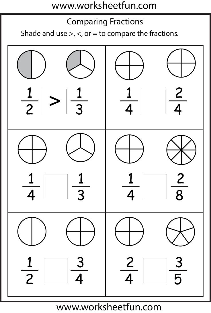 Comparing Fractions 4 Worksheets FREE Printable Worksheets Comparing Fractions 4 Worksheets FREE Printable Worksheets