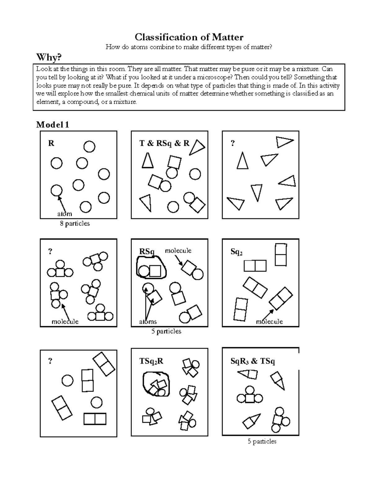 Course Code 101 Classification Of Matter Elements Compounds Mixtures Studocu