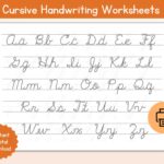 Cursive Alphabet Tracing Worksheet Printable Cursive Alphabet Tracing Worksheet Learn Cursive Handwriting Practice Cursive Alphabet Etsy