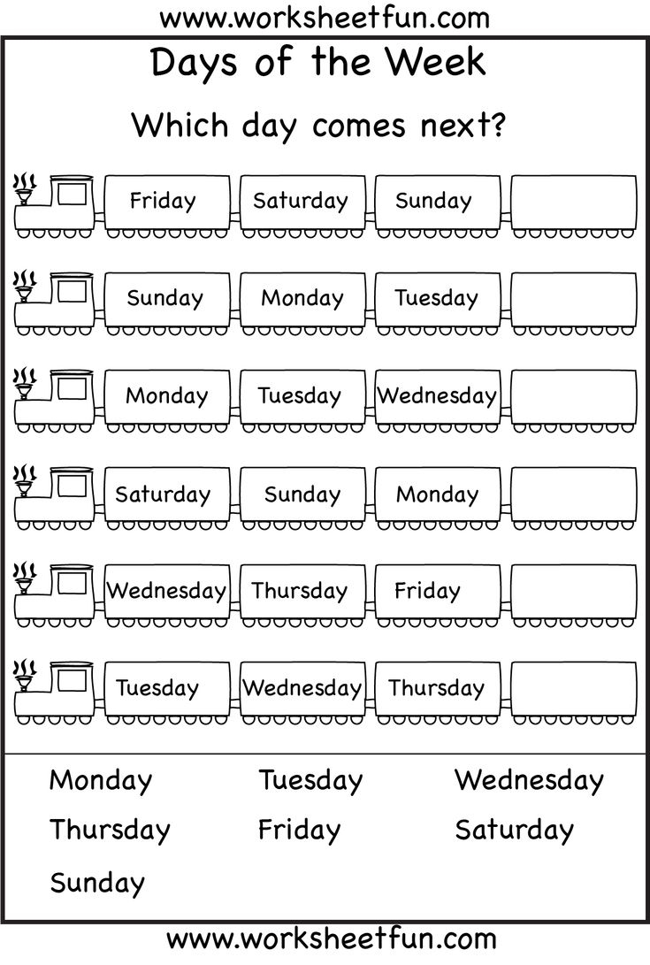 Days Of The Week 1 Worksheet FREE Printable Worksheets Days Of The Week 1 Worksheet FREE Printable Worksheets