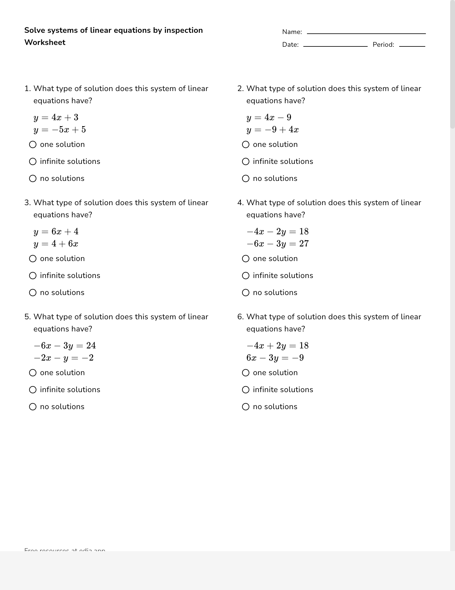 solving systems by substitution worksheet