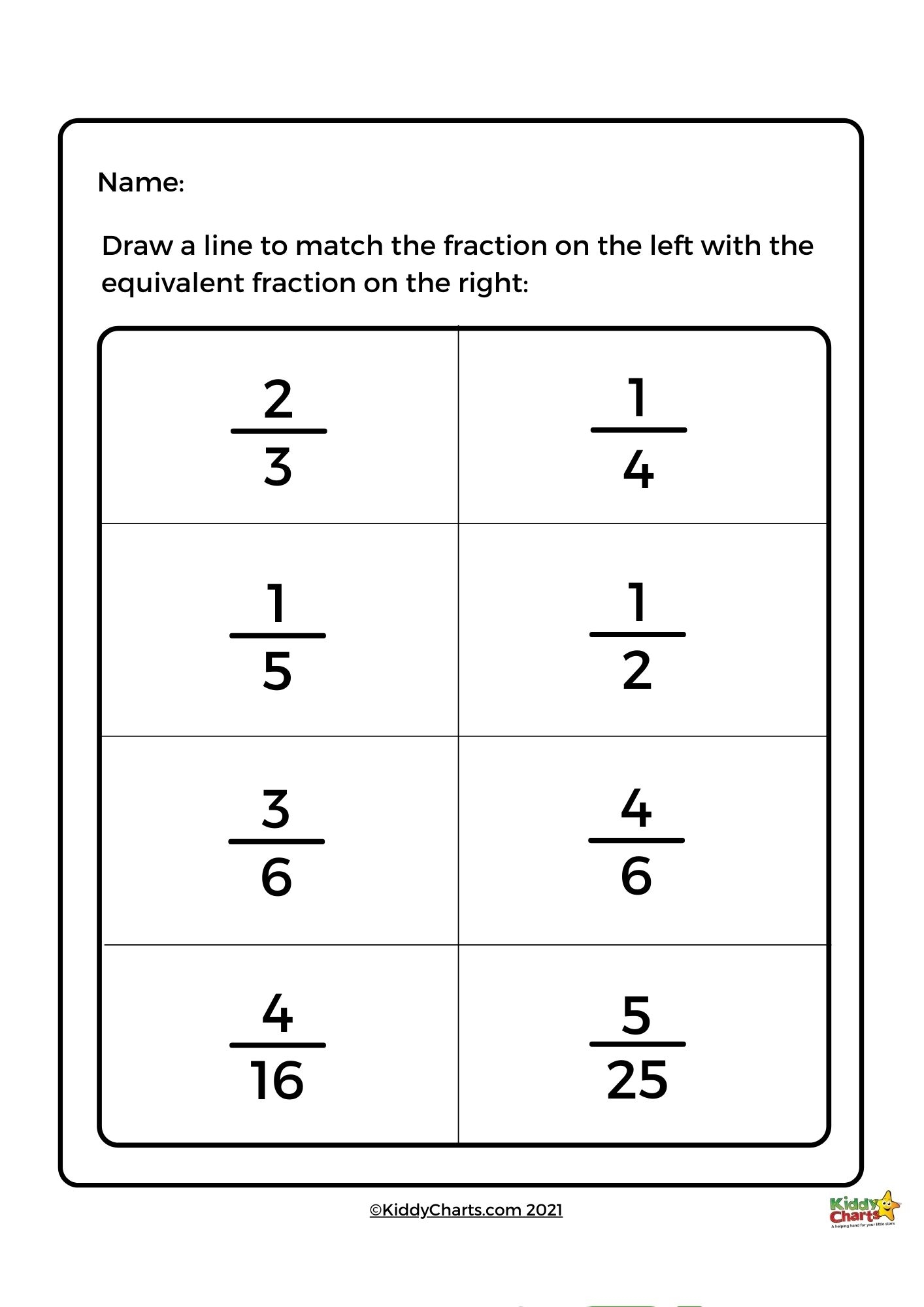 equivalent fractions worksheets
