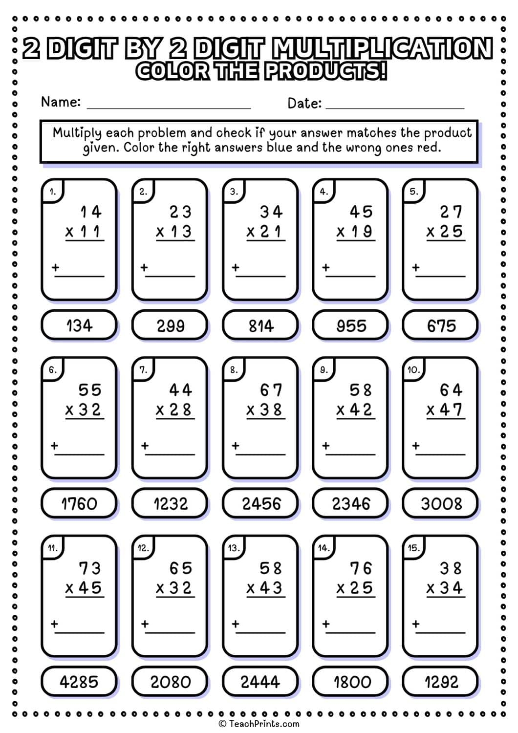 two digit multiplication worksheets two digit multiplication worksheets