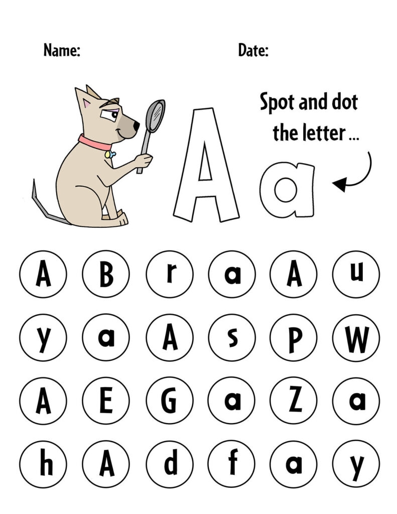 Free Letter Recognition Worksheets For Preschool The Hollydog Blog Free Letter Recognition Worksheets For Preschool The Hollydog Blog