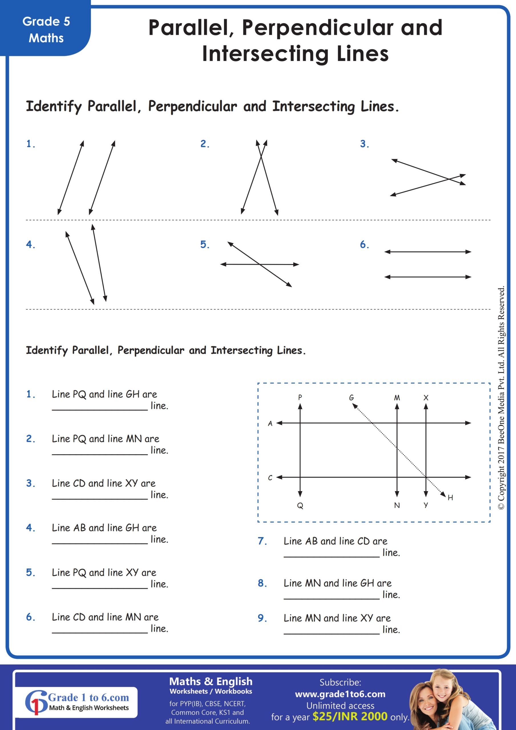 parallel and perpendicular lines worksheet parallel and perpendicular lines worksheet