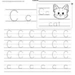 Free Printable Letter C Writing Practice Worksheet