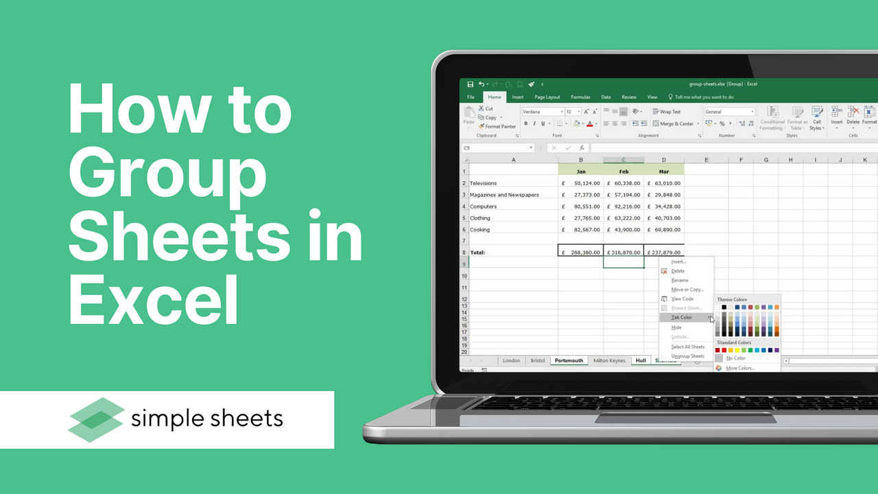How To Group Sheets In Excel How To Group Sheets In Excel