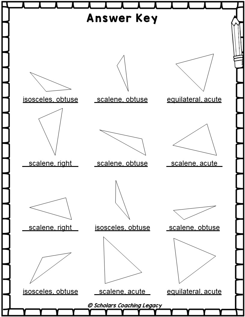 Identify Different Types Of Triangles Worksheet Math Problems Made By Teachers
