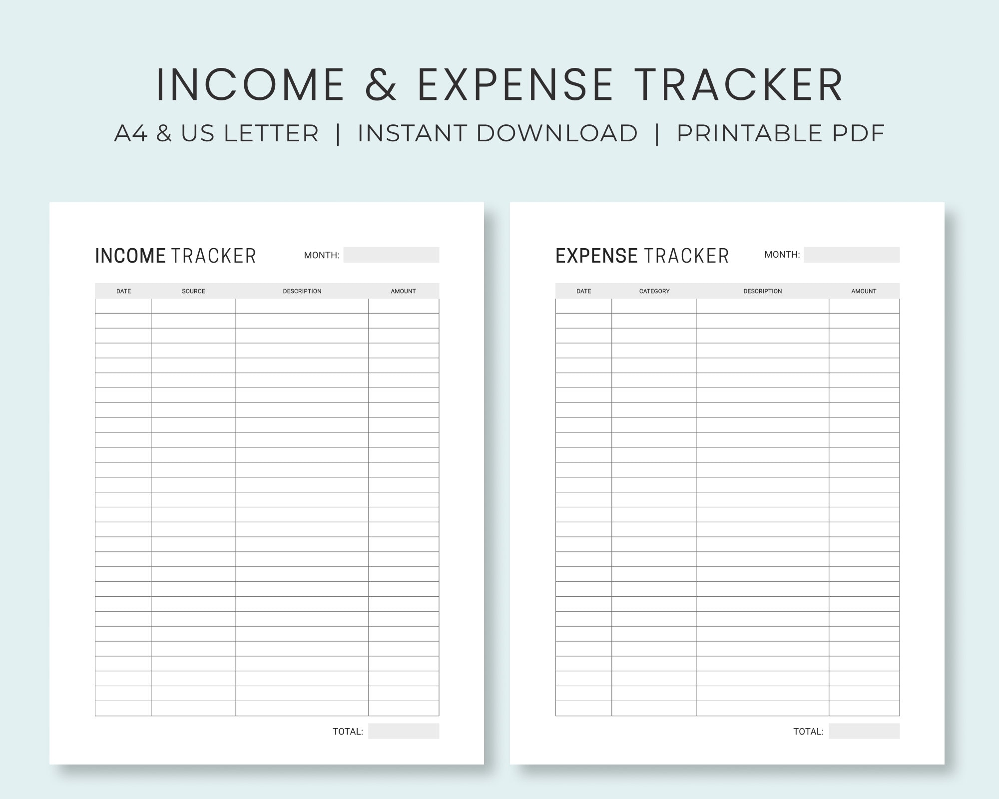 income and expense worksheet