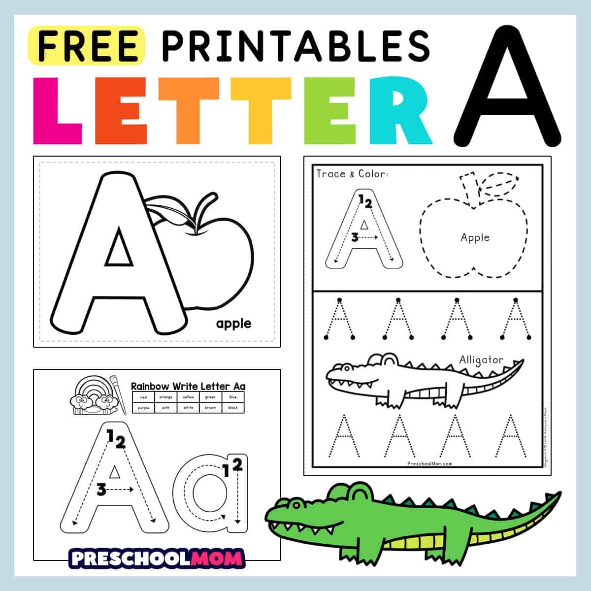 letter a worksheet