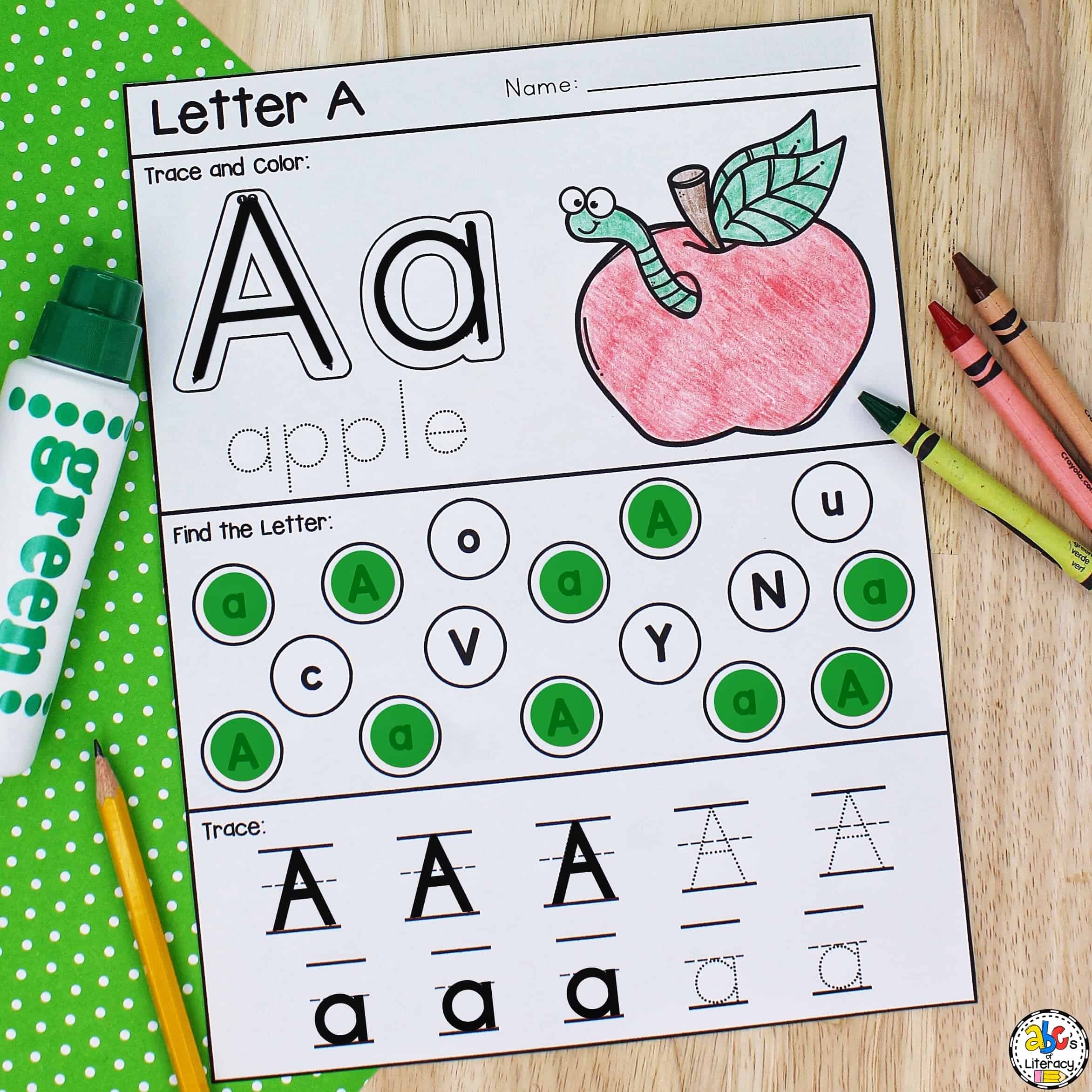 Letter A Printable Preschool Worksheet For Letter Recognition Letter A Printable Preschool Worksheet For Letter Recognition