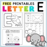 Letter E Preschool Printables Preschool Mom