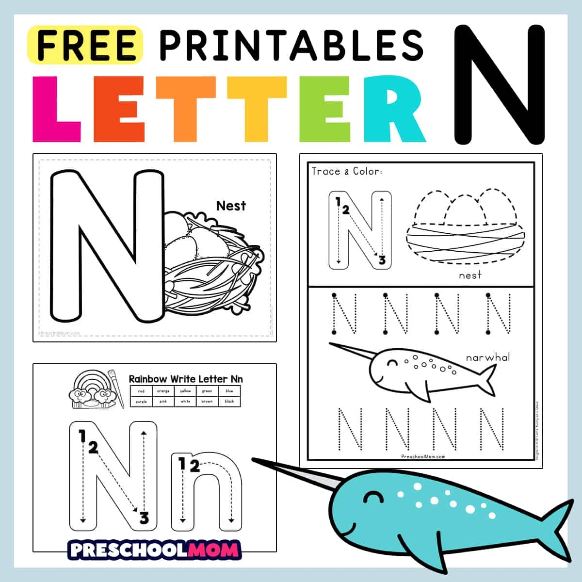 letter n worksheets letter n worksheets