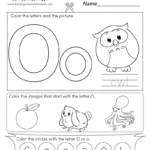 Letter O Coloring Worksheet Free Printable Digital PDF