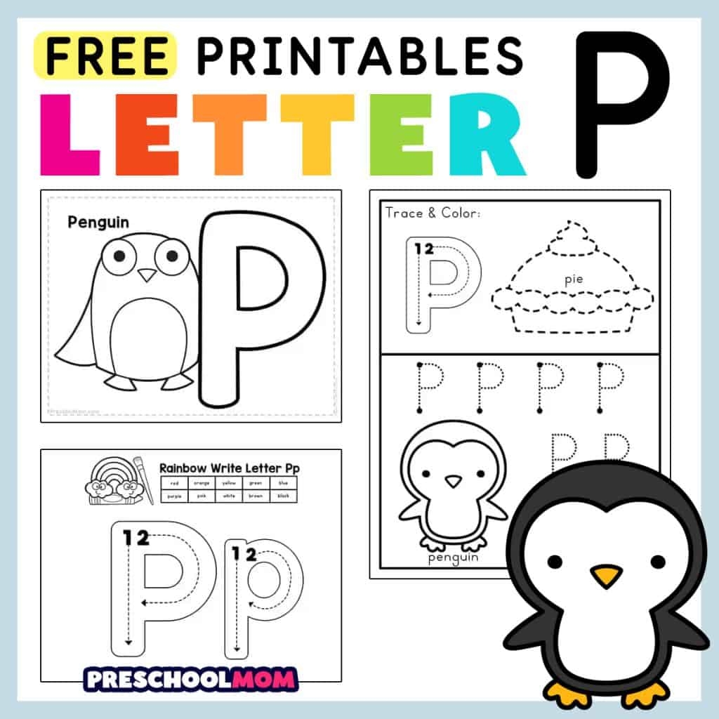 Letter P Preschool Printables Preschool Mom Letter P Preschool Printables Preschool Mom