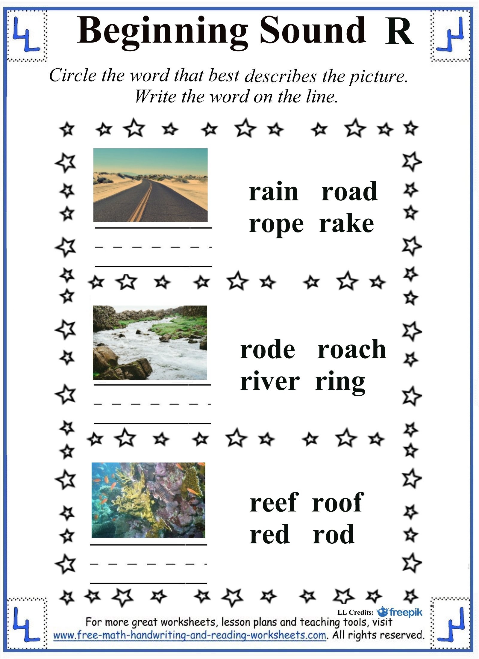 letter r worksheets