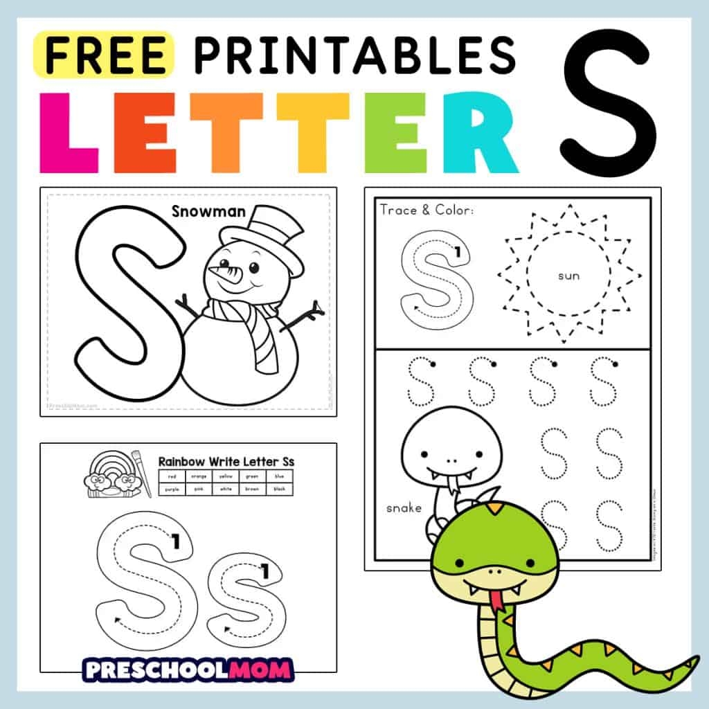 Letter S Preschool Printables Preschool Mom Letter S Preschool Printables Preschool Mom