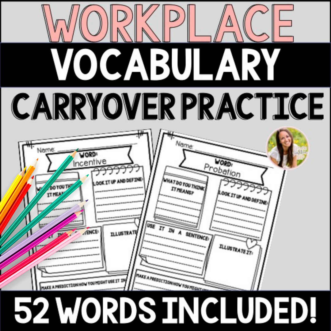 Life Skills Workplace Vocabulary