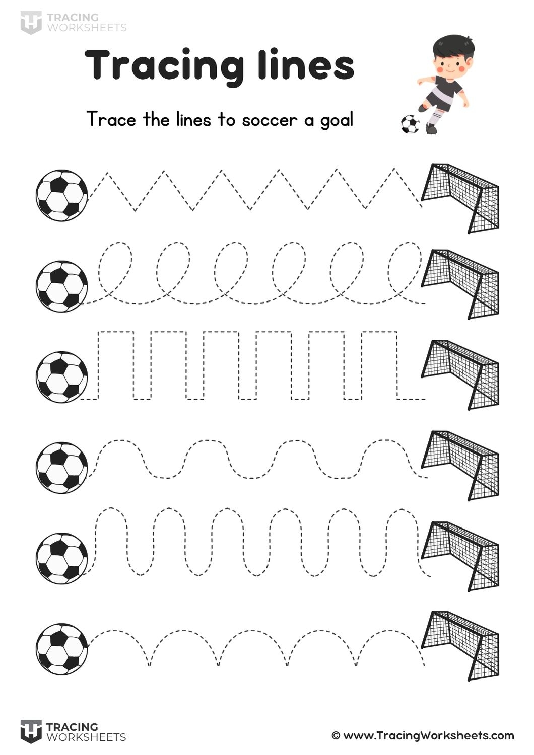 line tracing worksheet