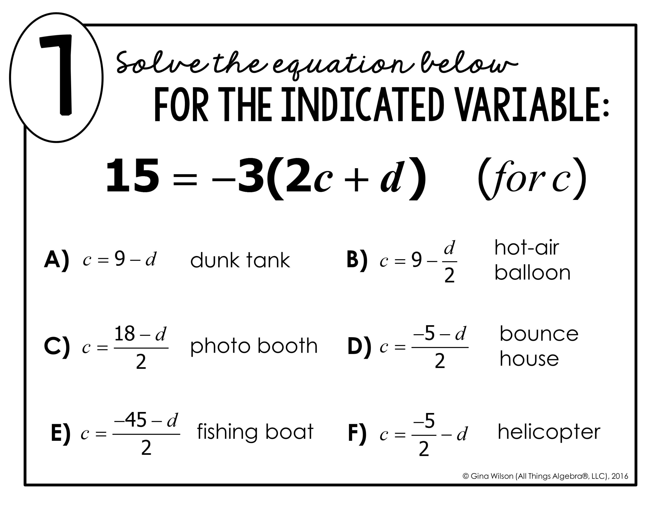 literal equations worksheet literal equations worksheet