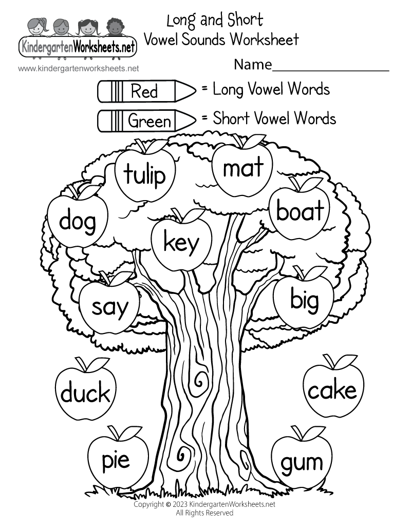 long vowel sounds worksheets