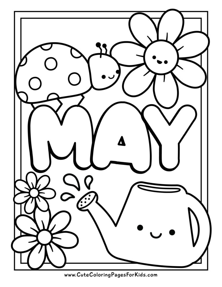 May Coloring Pages Cute Coloring Pages For Kids