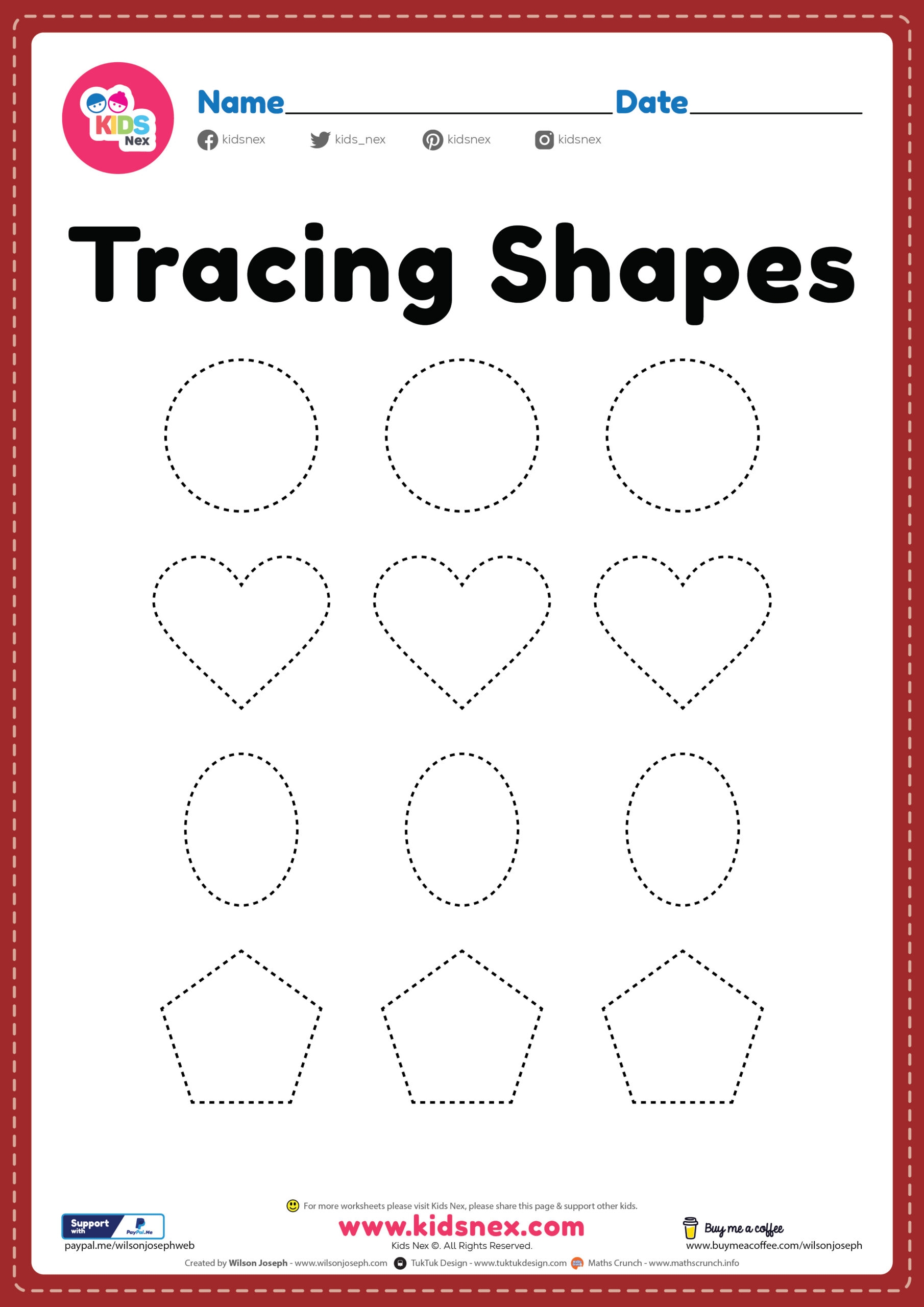 shape worksheets for preschoolers