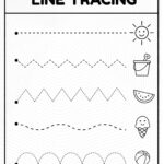 Printable Summer Line Tracing Preschool Fine Motor Skills Tracing Lines Worksheet Etsy