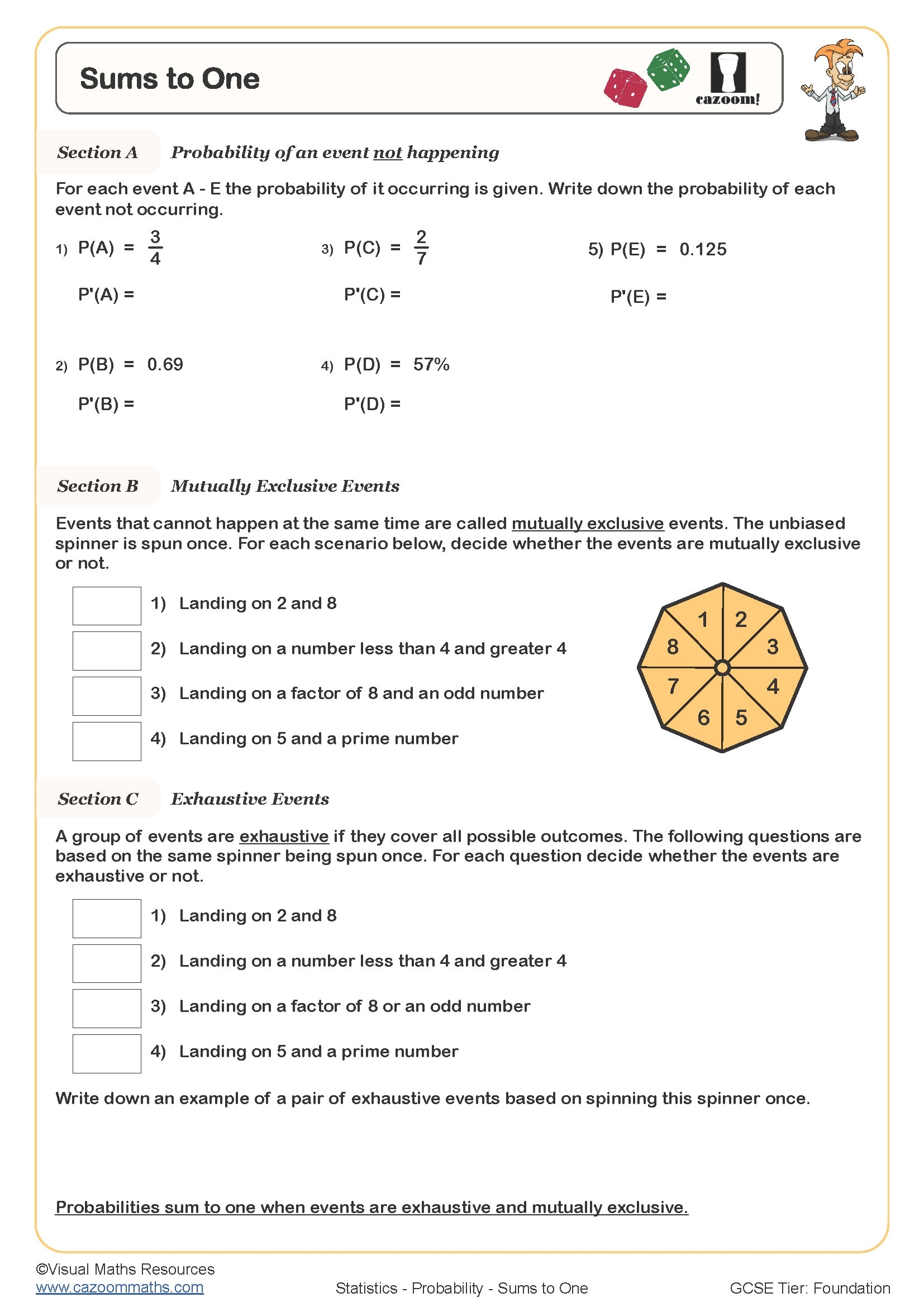 Probability Worksheets Printable Probability Scale Worksheets Probability Tree Diagram Worksheets Cazoom Maths