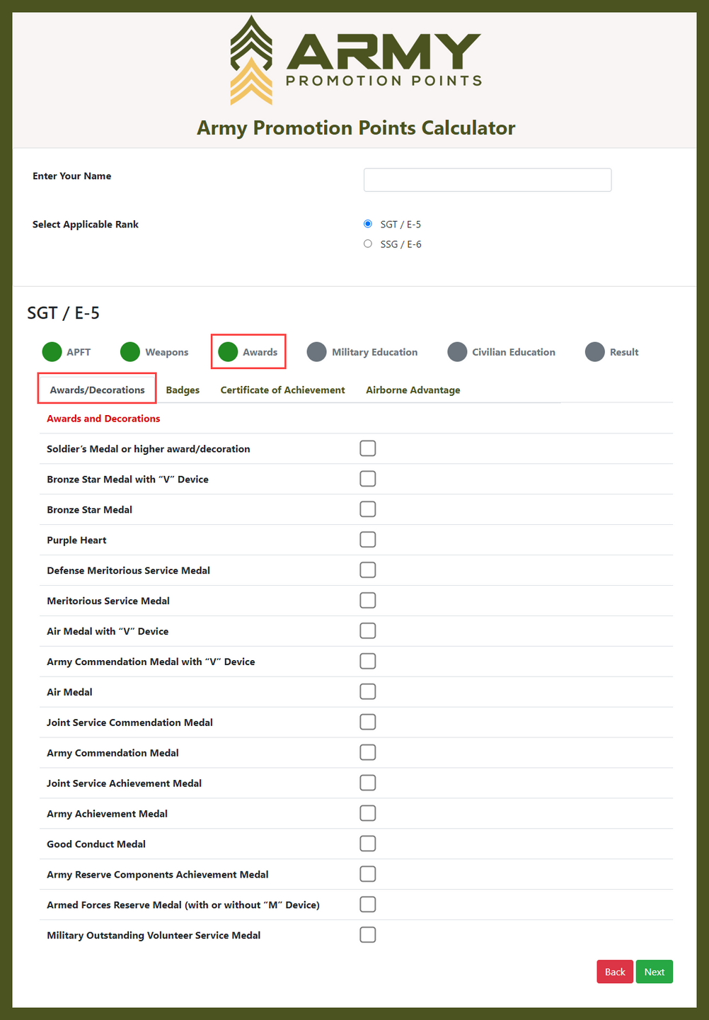 army promotion point worksheet army promotion point worksheet
