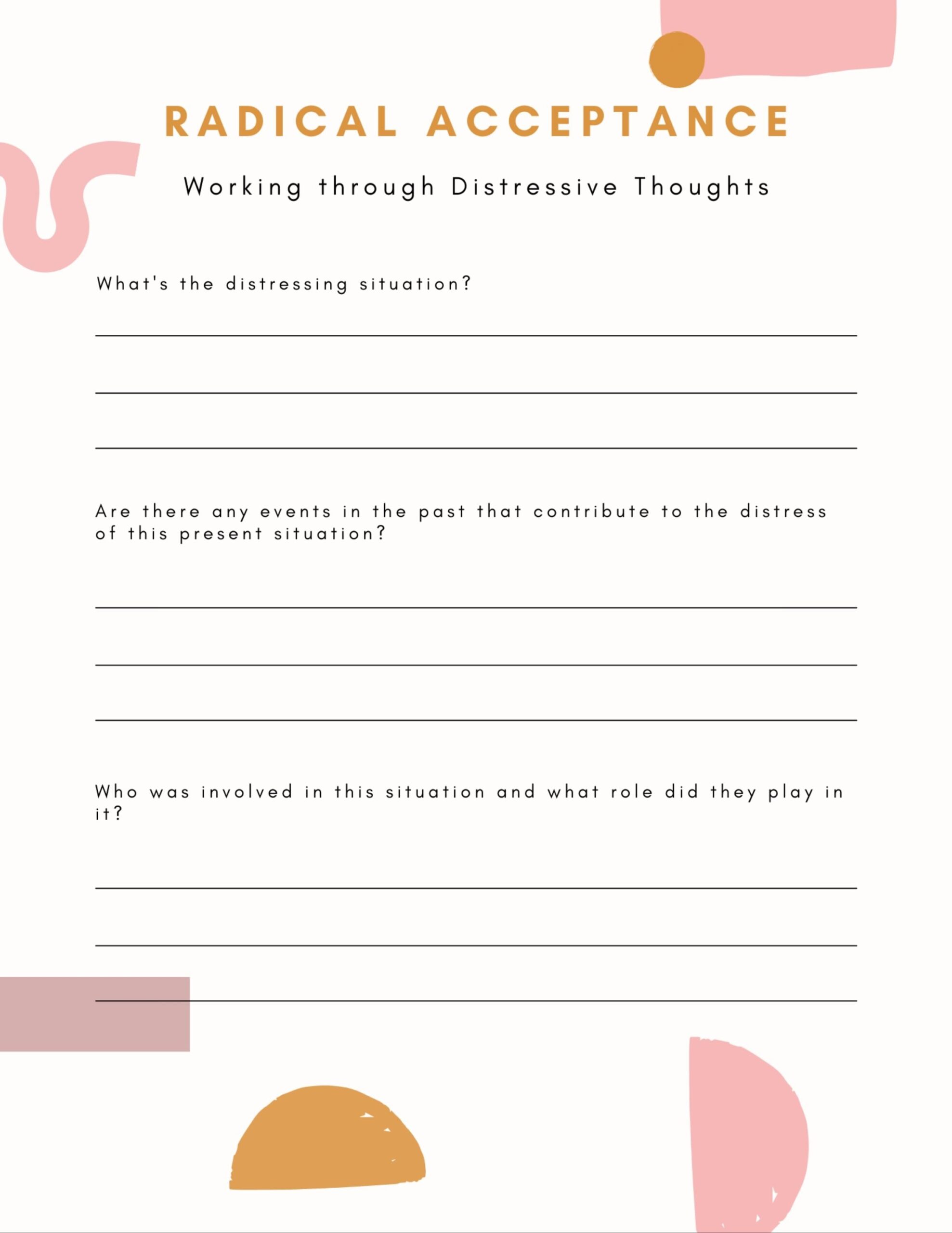 Radical Acceptance Dialectical Behavior Therapy Mindfulness Therapy Worksheets Distress Tolerance Wellness Self help Worksheets CBT Etsy Radical Acceptance Dialectical Behavior Therapy Mindfulness Therapy Worksheets Distress Tolerance Wellness Self help Worksheets CBT Etsy