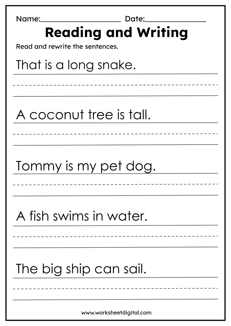 Reading And Writing Practice Worksheet Digital 1 Teacher Made Resources Reading And Writing Practice Worksheet Digital 1 Teacher Made Resources