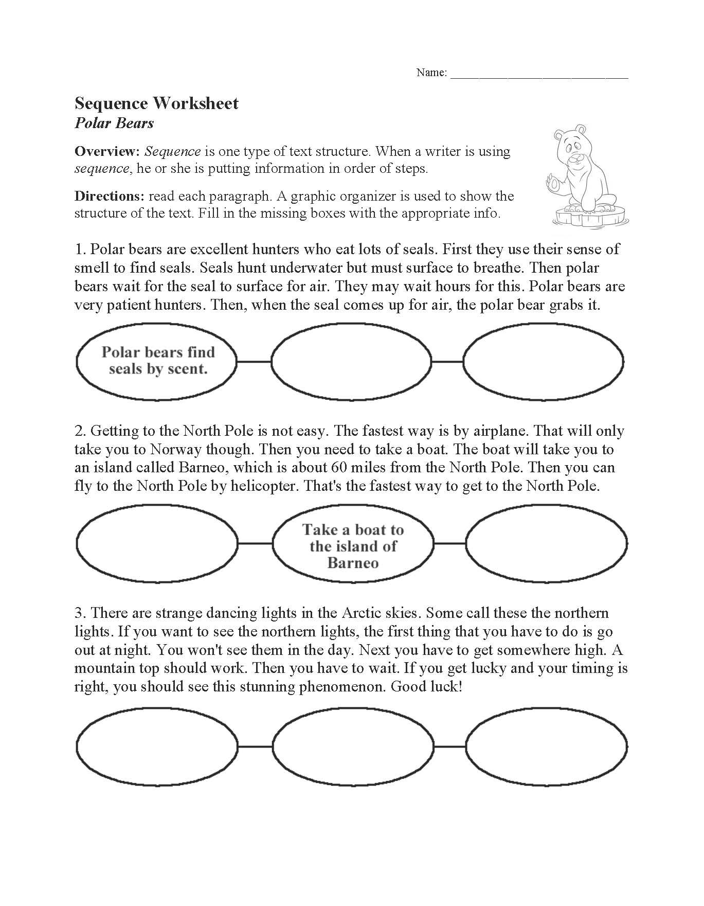 Sequence Worksheet Text Structure Activity Worksheets Library