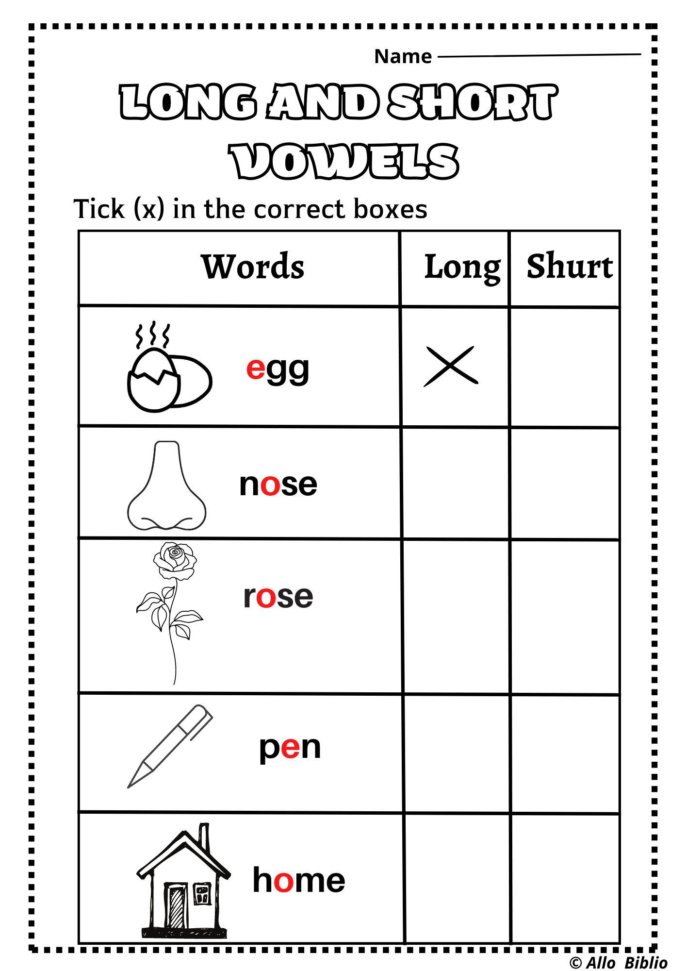Short And Long Vowels Worksheets Pack Made By Teachers