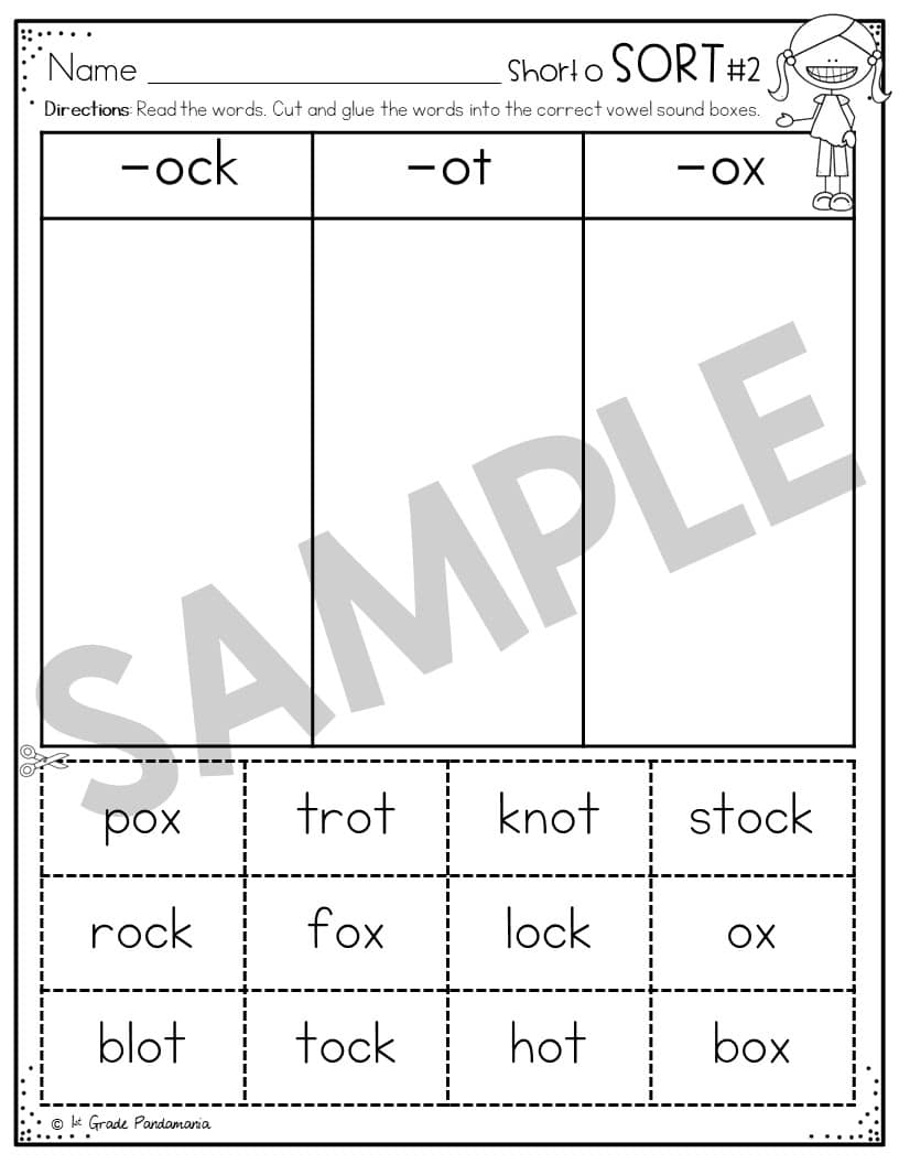 short vowel sounds worksheets
