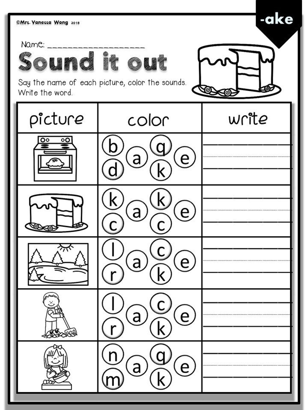 silent e worksheets