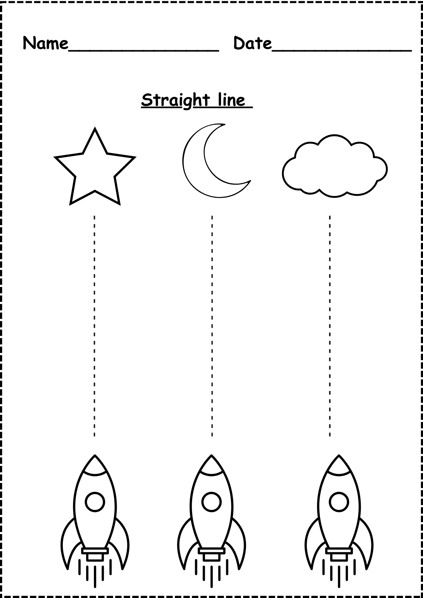 tracing lines worksheets