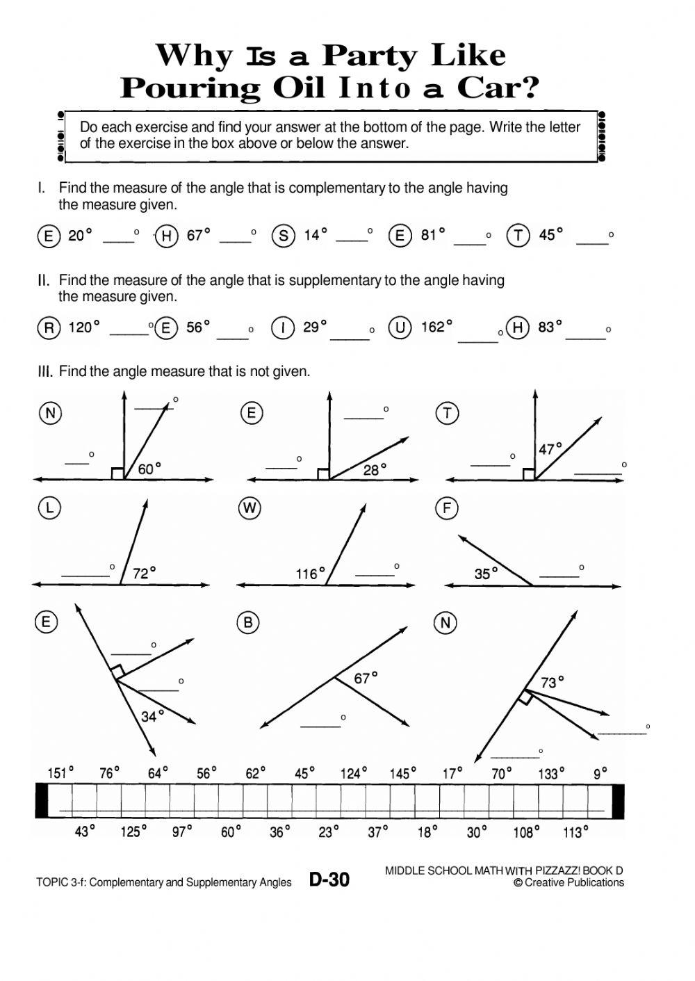 Supplementary Complementary Angles Mfreeman Live Worksheets Library Supplementary Complementary Angles Mfreeman Live Worksheets Library