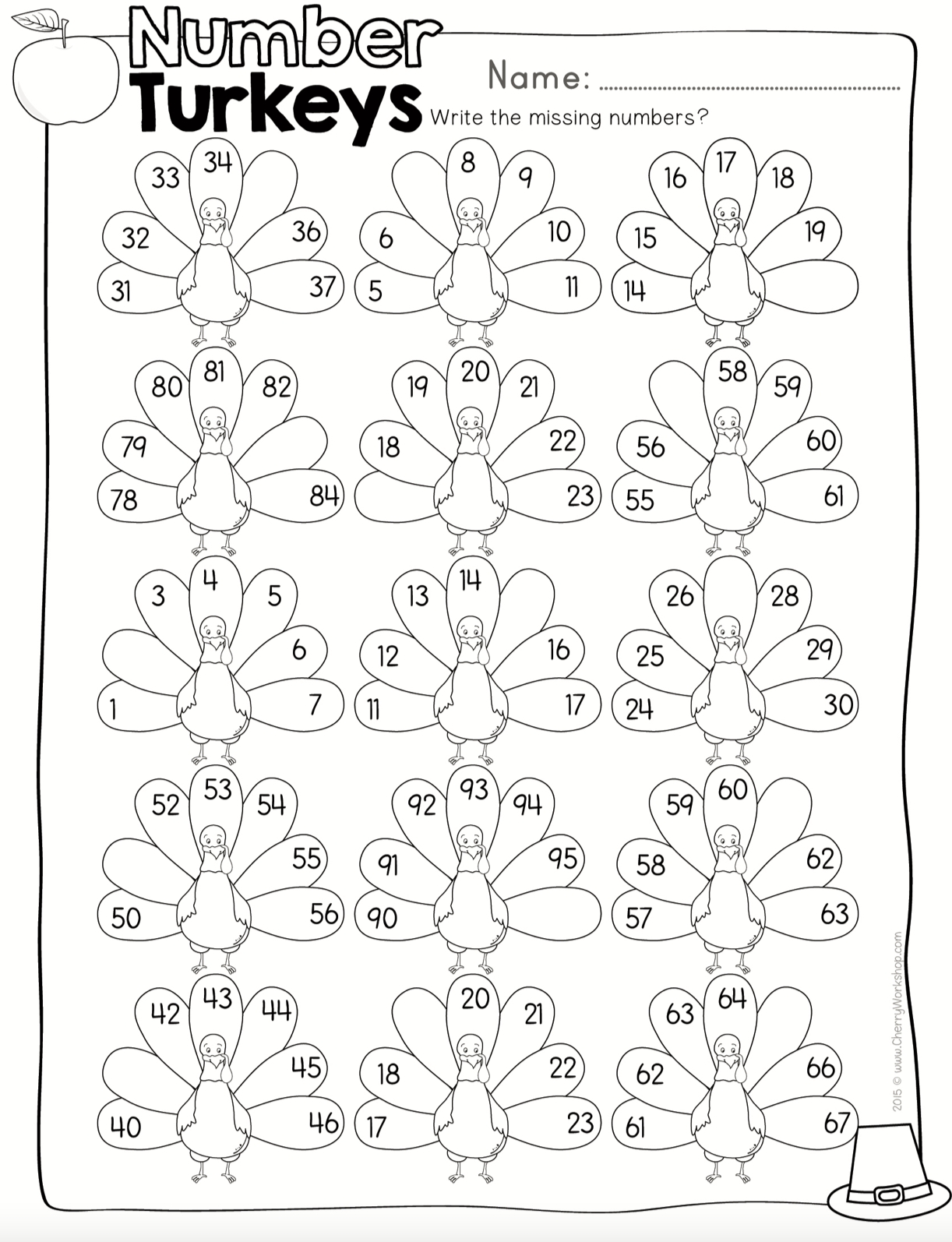 thanksgiving math worksheets thanksgiving math worksheets