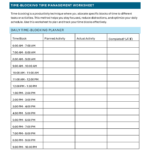 Time Management Worksheet Free Printable Guide