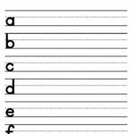 Free printable alphabet tracing worksheets for teaching kids letter formation and writing skills. Ideal for educational use.