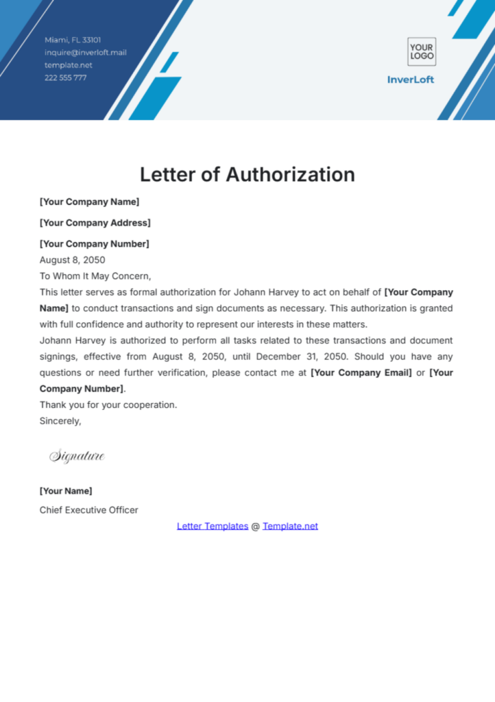 Free editable and printable authorization letter templates in Word format for educational worksheets.